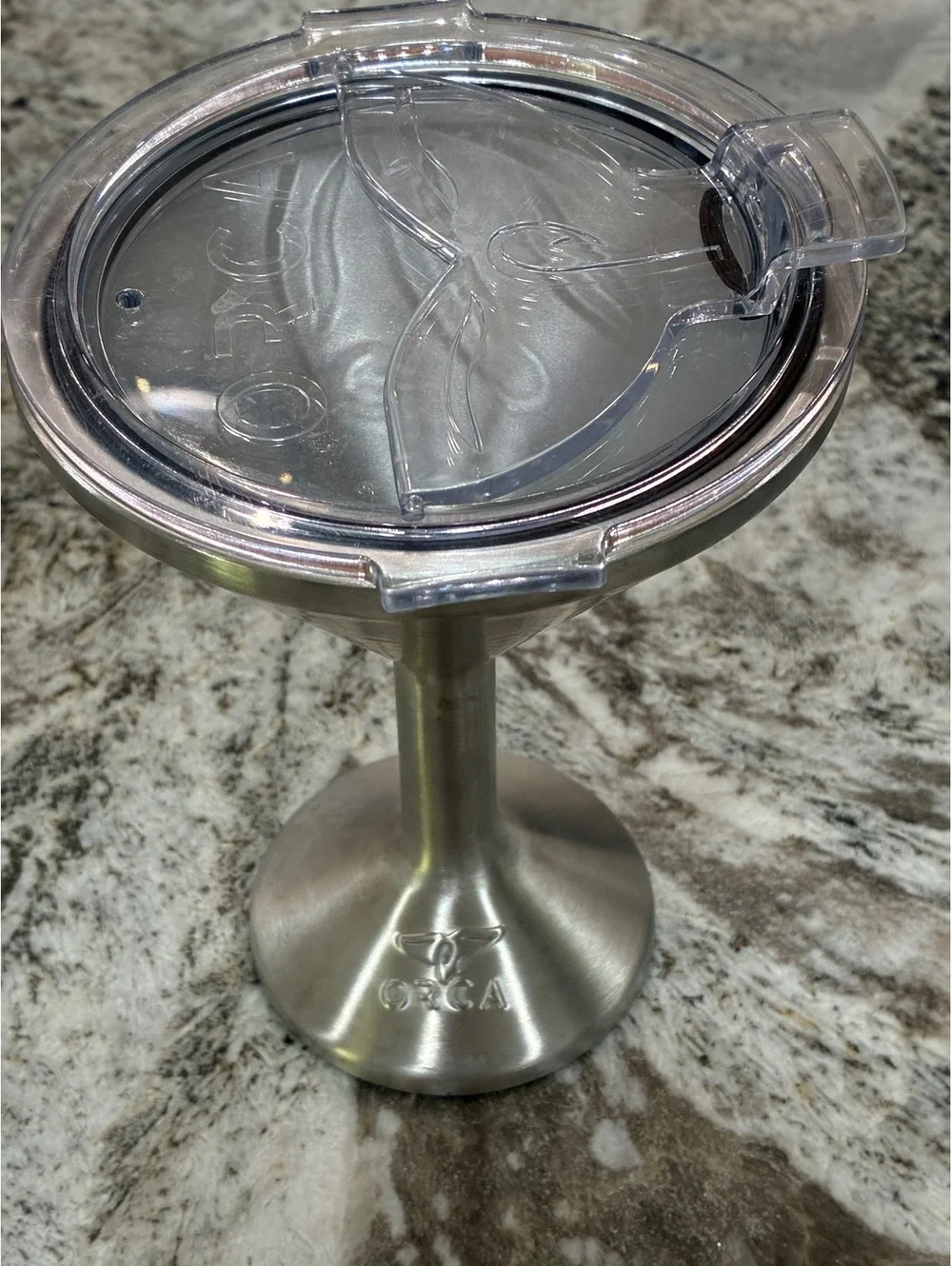 ORCA Stainless Steel Tumbler with Clear Lid